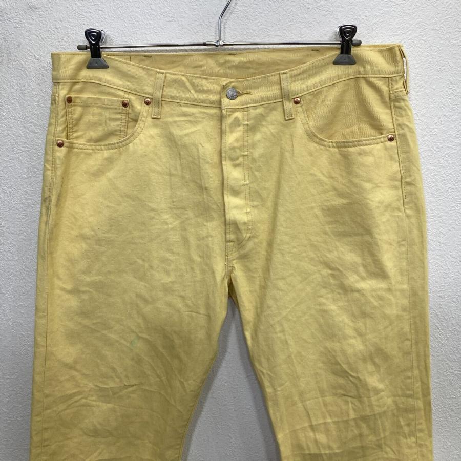 Levi's 501 デニムパンツ W38 イエロー リーバイス ボタンフライ