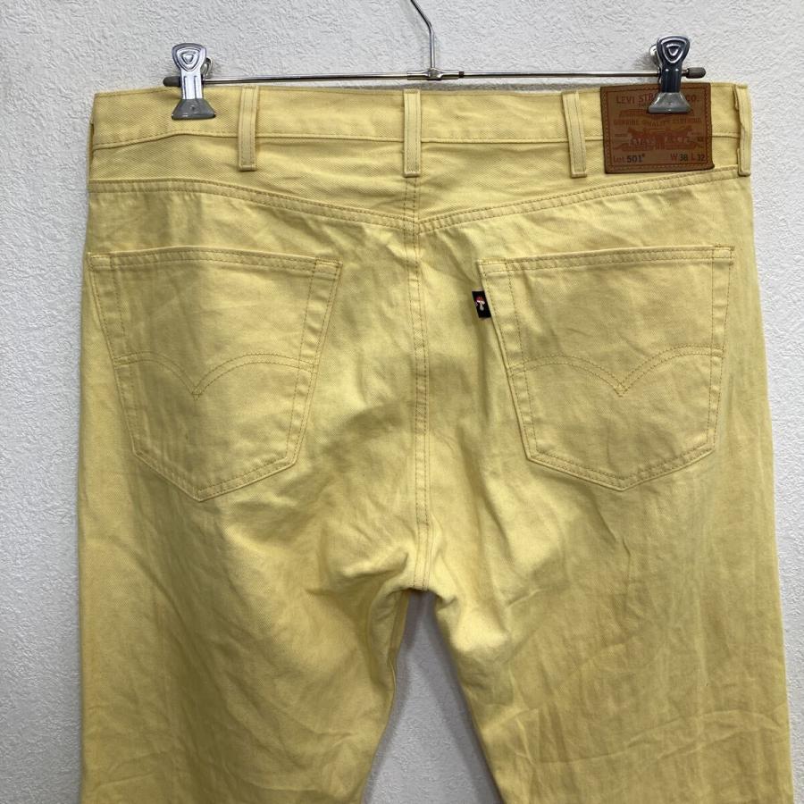 Levi's 501 デニムパンツ W38 イエロー リーバイス ボタンフライ