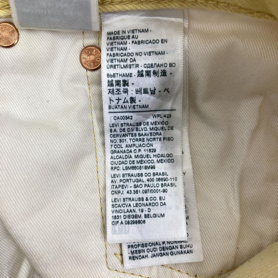 Levi's 501 デニムパンツ W38 イエロー リーバイス ボタンフライ