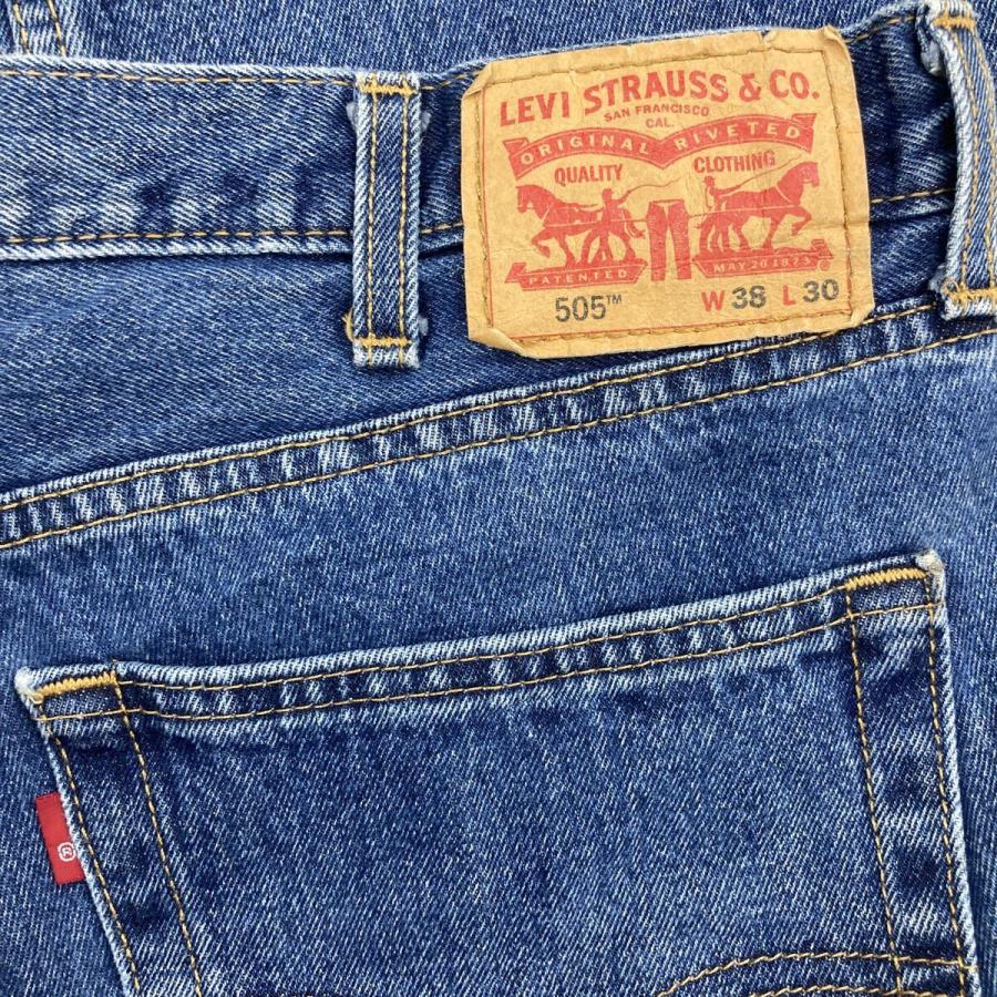 Levi's 505 デニムパンツ W38 インディゴブルー リーバイス ジップ