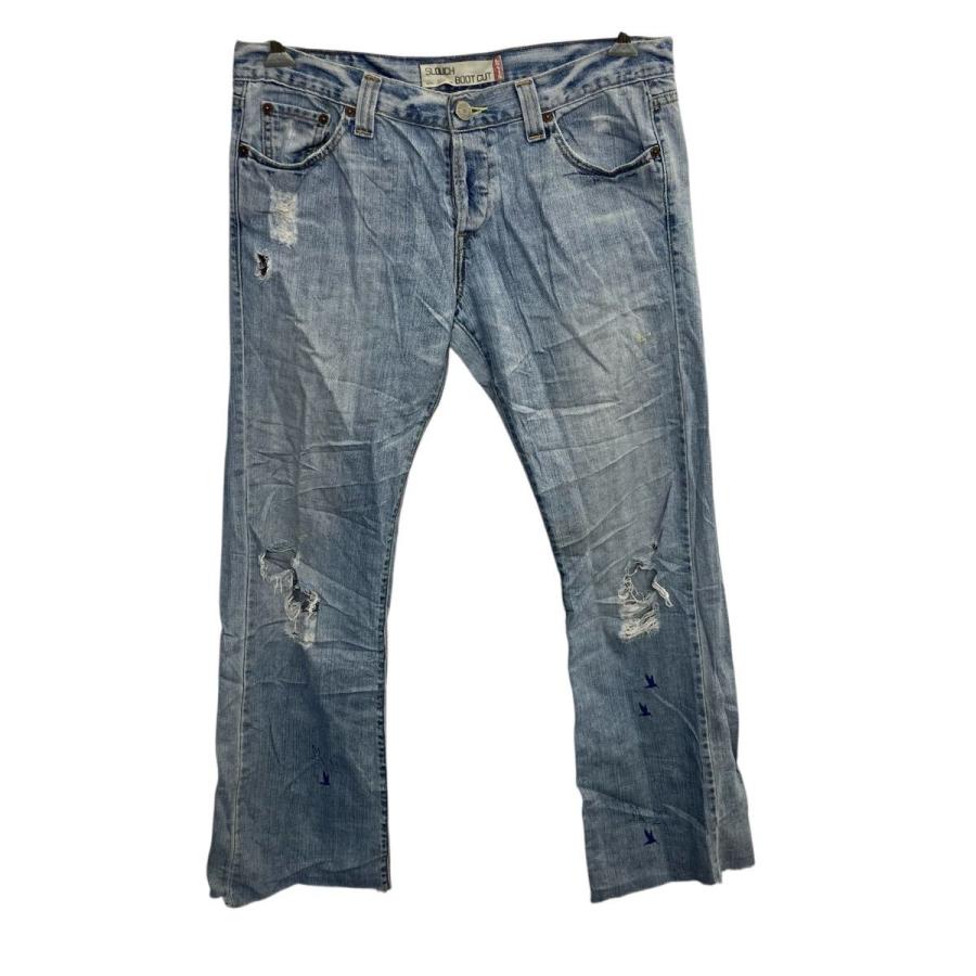 Levi's 513 デニムパンツ W38 ライトブルー リーバイス ボタンフライ