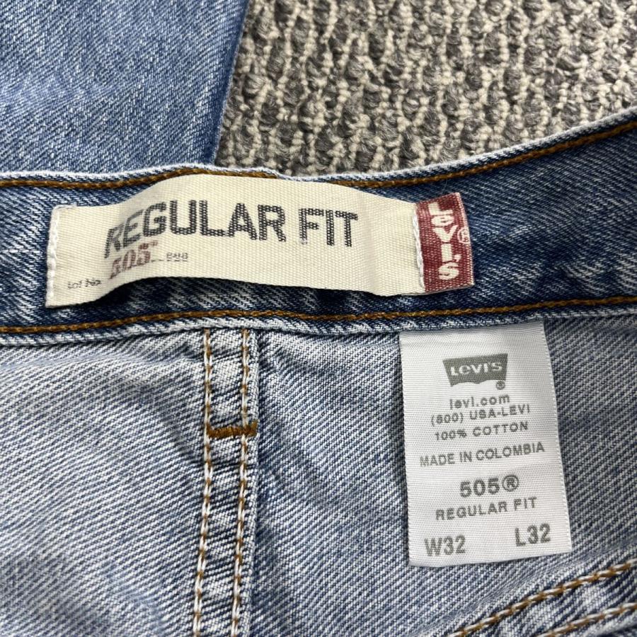 ◆00s USA製 Levi's 505 W32リーバイス ジーンズインディゴ Levi's 505 デニムパンツ W32 インディゴブルー リーバイス ジップ