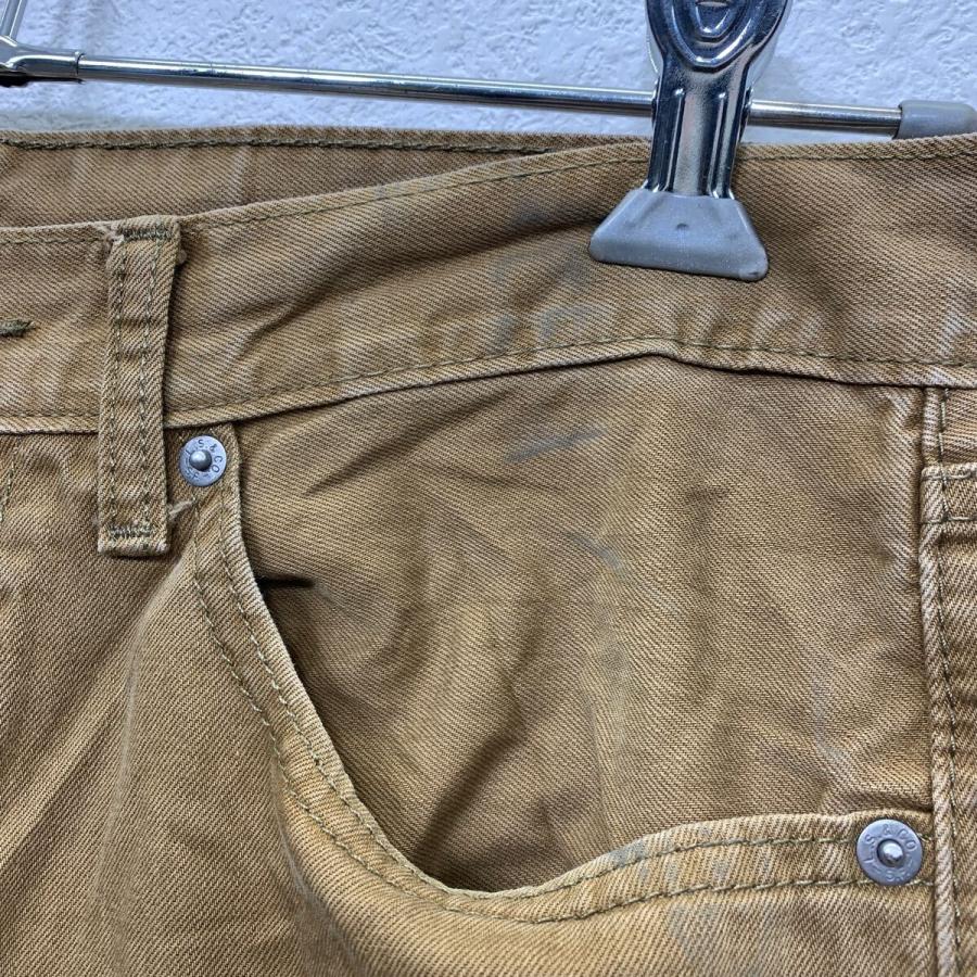 Levi's 505 デニムパンツ W32 カーキ リーバイス ジップアップ