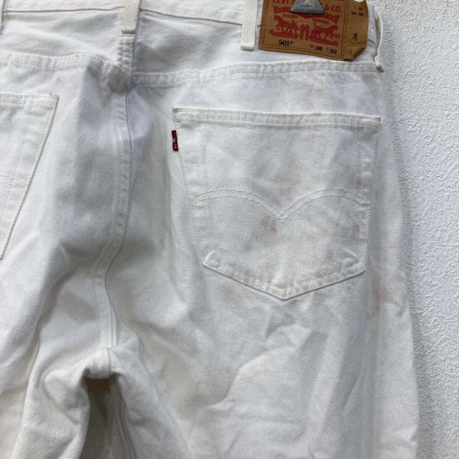 Levi's 501 メキシコ製 デニムパンツ W38 ホワイト リーバイス ボタン