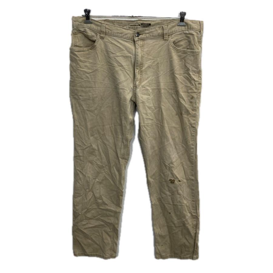 Carhartt ワークパンツ W40 ベージュ カーハート ジップアップ ワーク