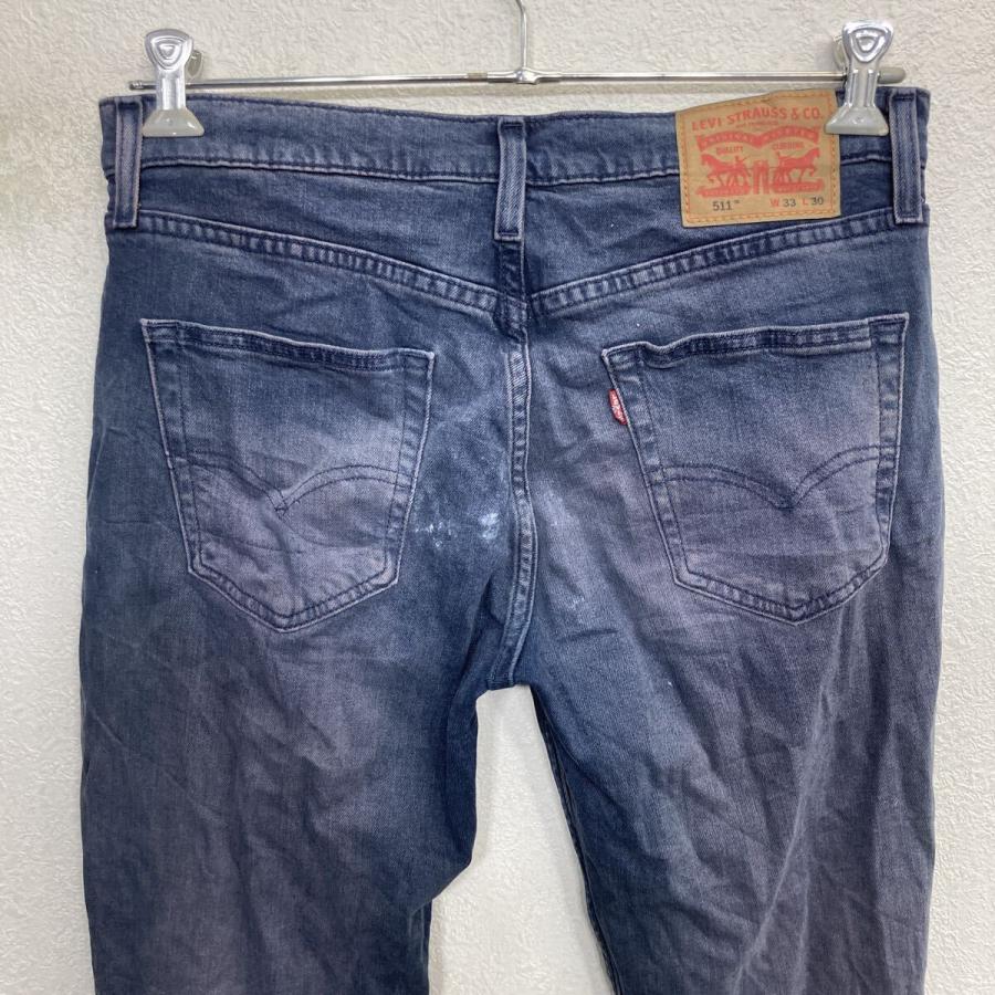 Levi's 511 デニムパンツ W33 ネイビー リーバイス ジップアップ