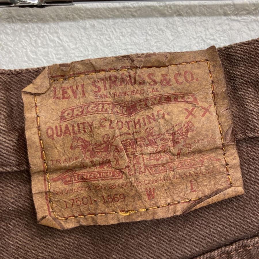 Levi's 501 デニムパンツ 11 ダークブラウン リーバイス ボタンフライ