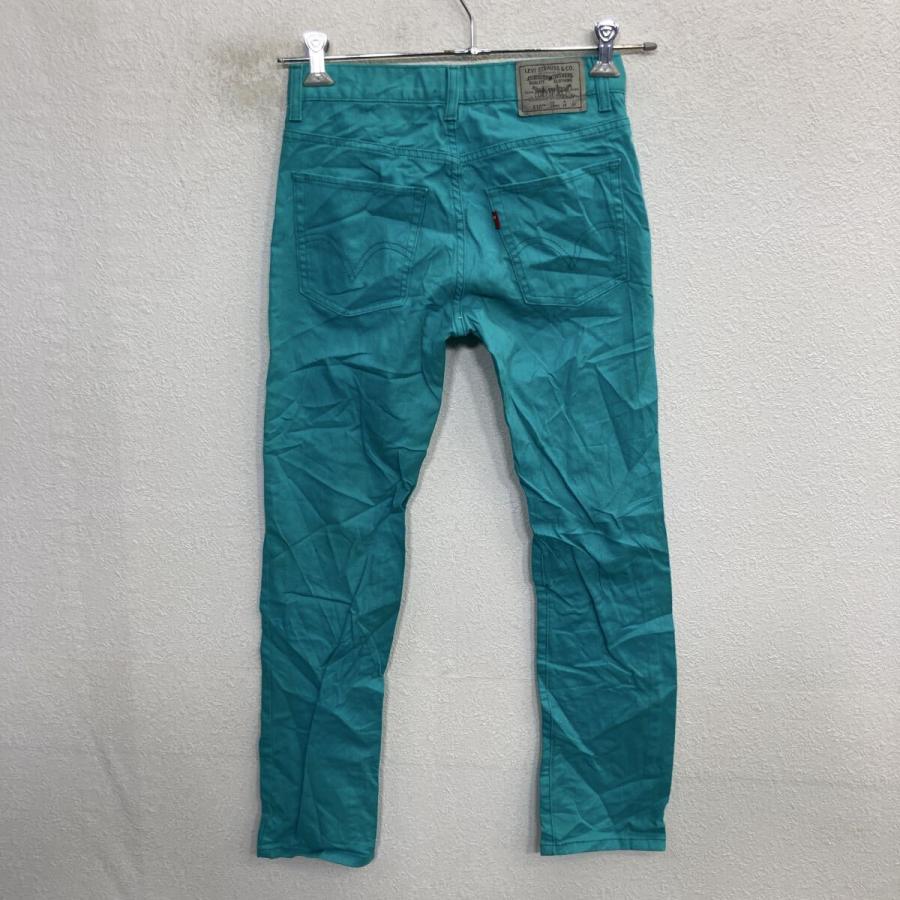 Levi's 510 デニムパンツ W28 ブルーグリーン リーバイス ジップアップ
