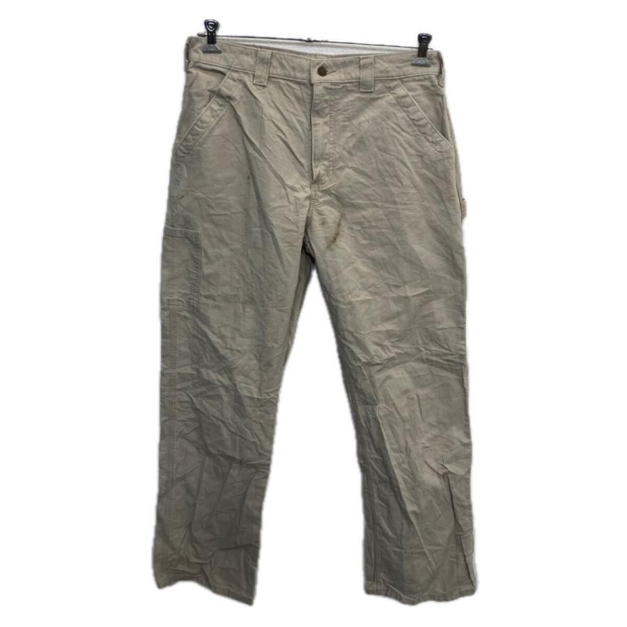 Carhartt ワークパンツ W34 サンドベージュ カーハート ジップアップ