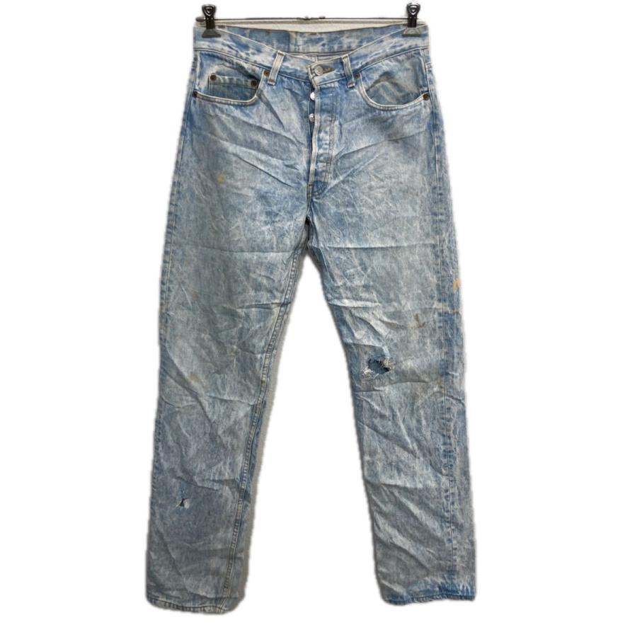 USA製 Levi's 501 デニムパンツ W33 アイスブルー リーバイス ボタン
