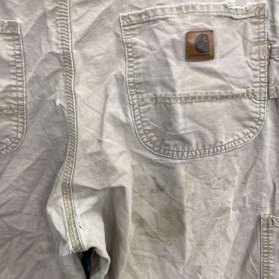 Carhartt ワークパンツ W36 ベージュ カーハート ジップアップ