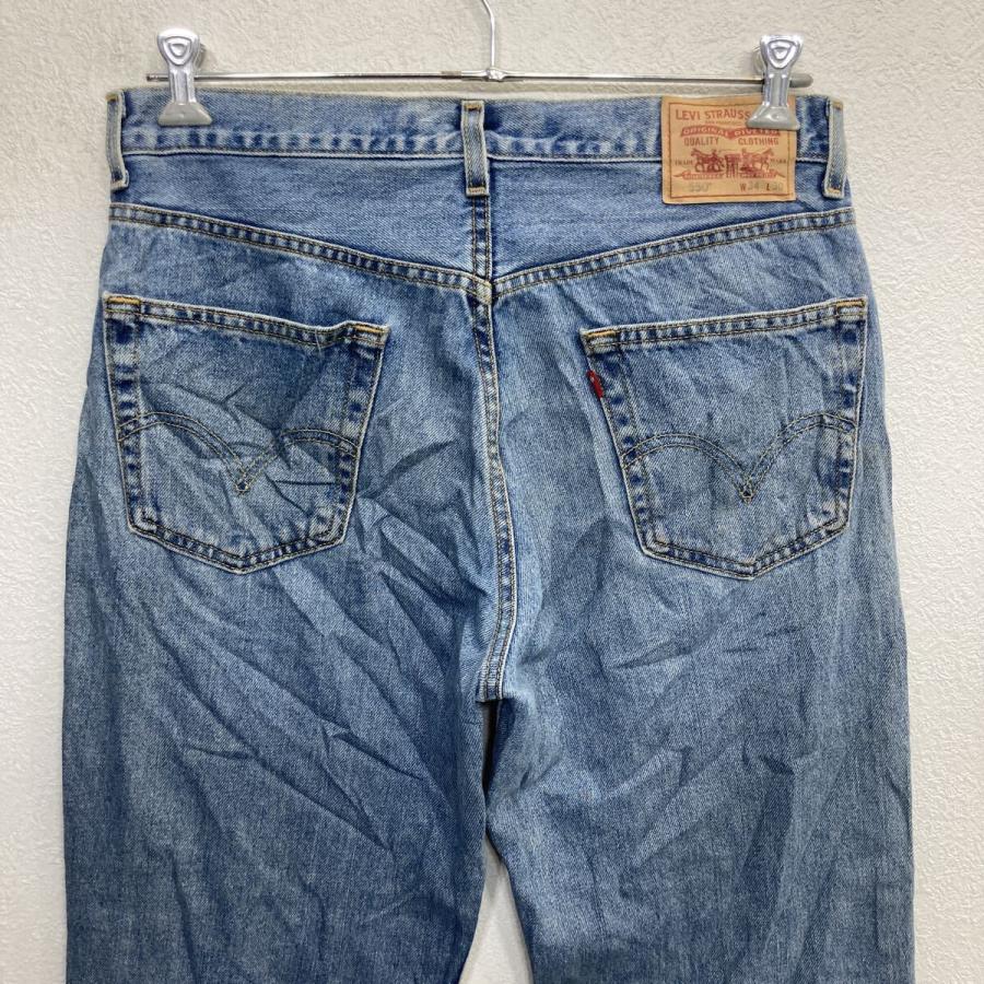 メキシコ製 Levi's 550 デニムパンツ W34 ブルー リーバイス ジップ