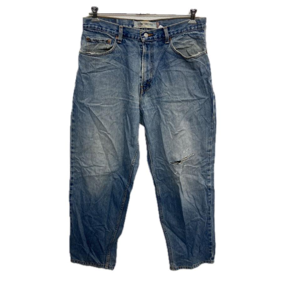 Levi's 560 デニムパンツ W34 ライトブルー リーバイス ジップアップ