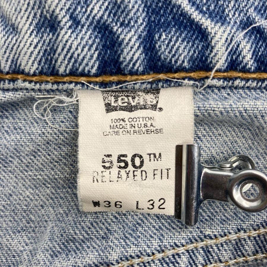 90s USA製 Levi's 550 デニムパンツ W36 ライトブルー リーバイス