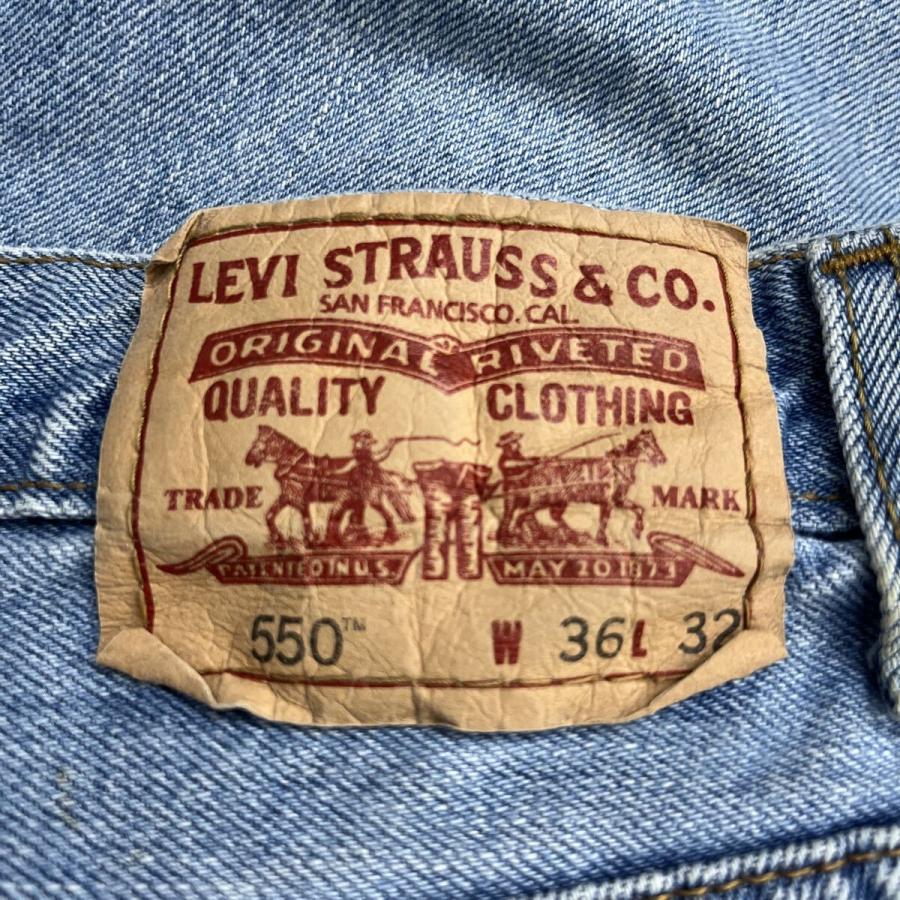 Levi's 550 デニムパンツ W36 ライトブルー リーバイス ジップアップ