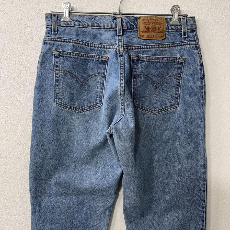 90〜00s Levi's 550 デニムパンツ M ブルー リーバイス ジップアップ