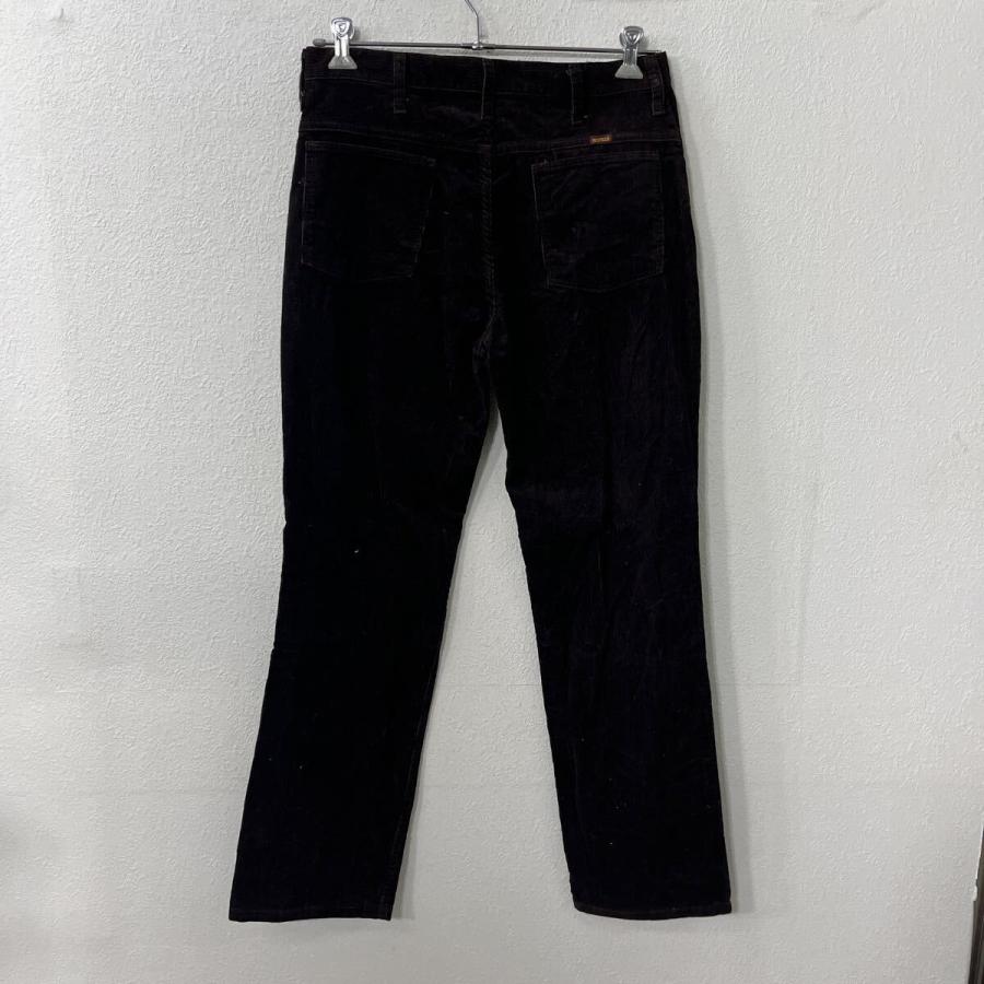 80s USA製 RUSTLER コーデュロイパンツ W34 ダークブラウン ラスラー
