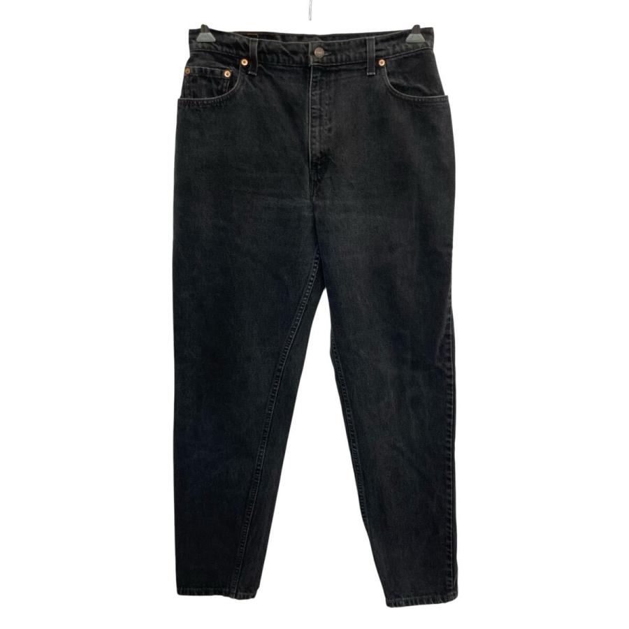 90s USA製 Levi's 550 デニムパンツ L〜 ブラック リーバイス ジップ