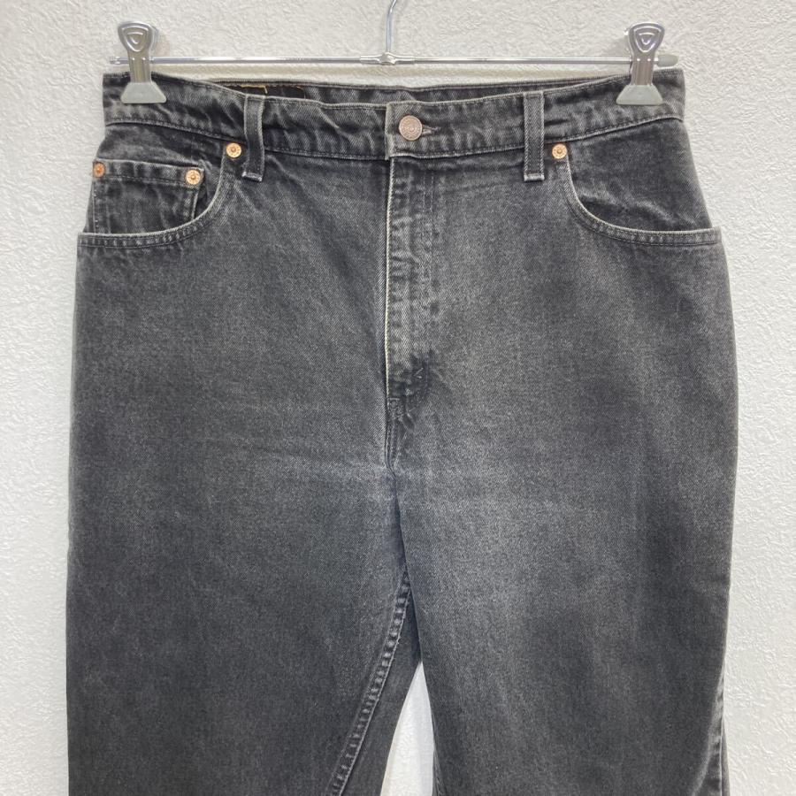 90s USA製 Levi's 550 デニムパンツ L〜 ブラック リーバイス ジップ