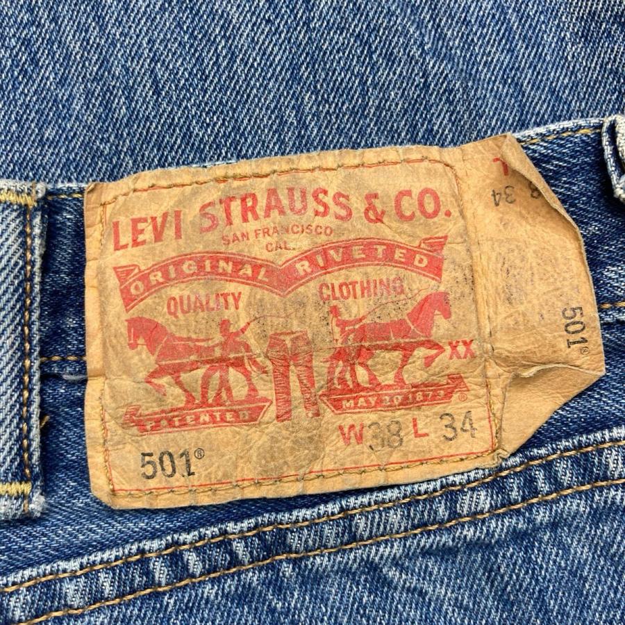Levi's 501 デニムパンツ W38 インディゴブルー リーバイス ボタン