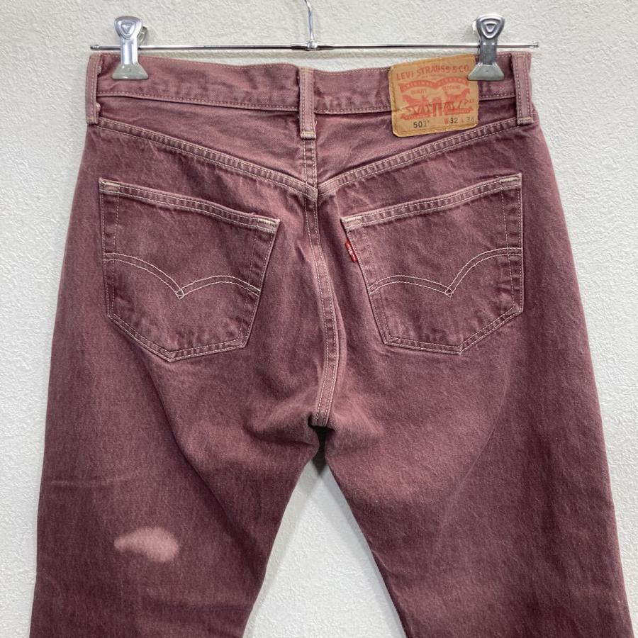 Levi's 501 デニムパンツ W32 ワインレッド リーバイス ボタンフライ