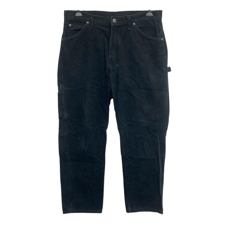 Dickies ダック ペインターパンツ W34 ブラック ディッキーズ ジップ 