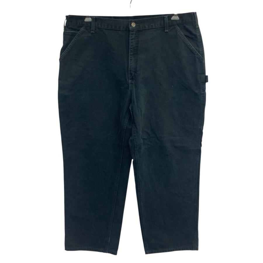 Carhartt ダック ペインターパンツ W42 ブラック カーハートジップ 
