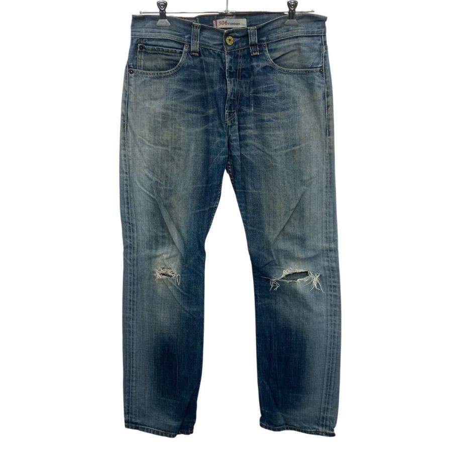 Levi's 506 デニムパンツ W34 インディゴブルー リーバイス ジップ