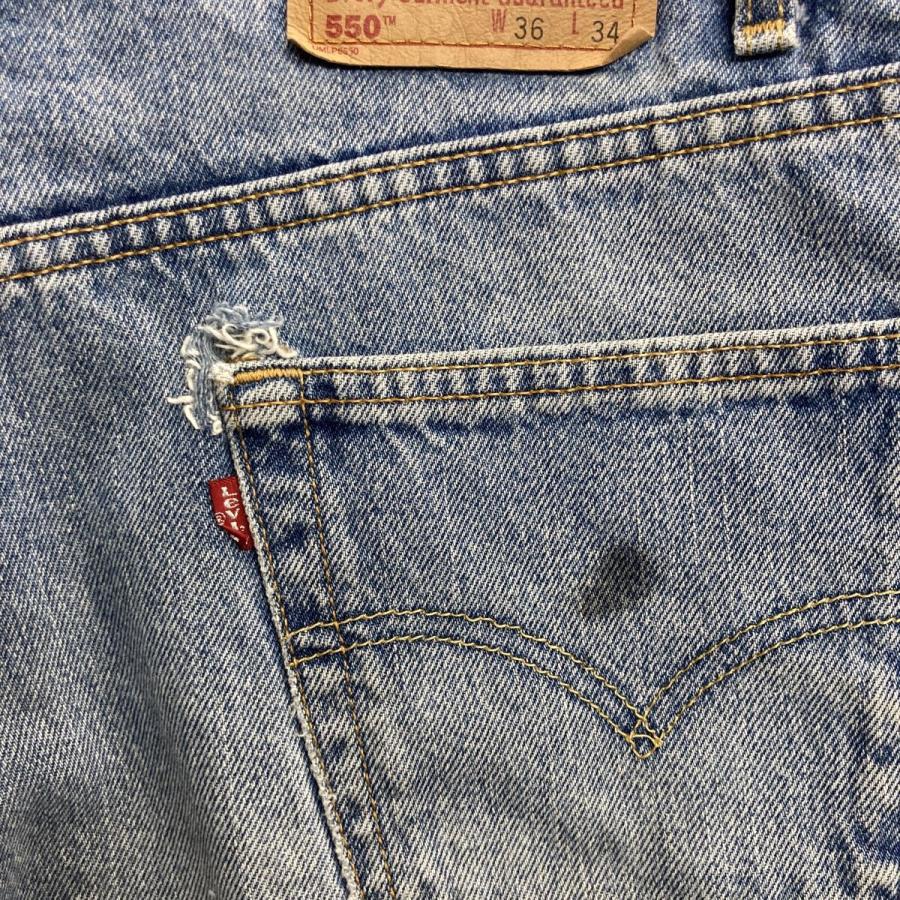 00s カナダ製 Levi's 550 デニムパンツ W36 ライトブルー リーバイス