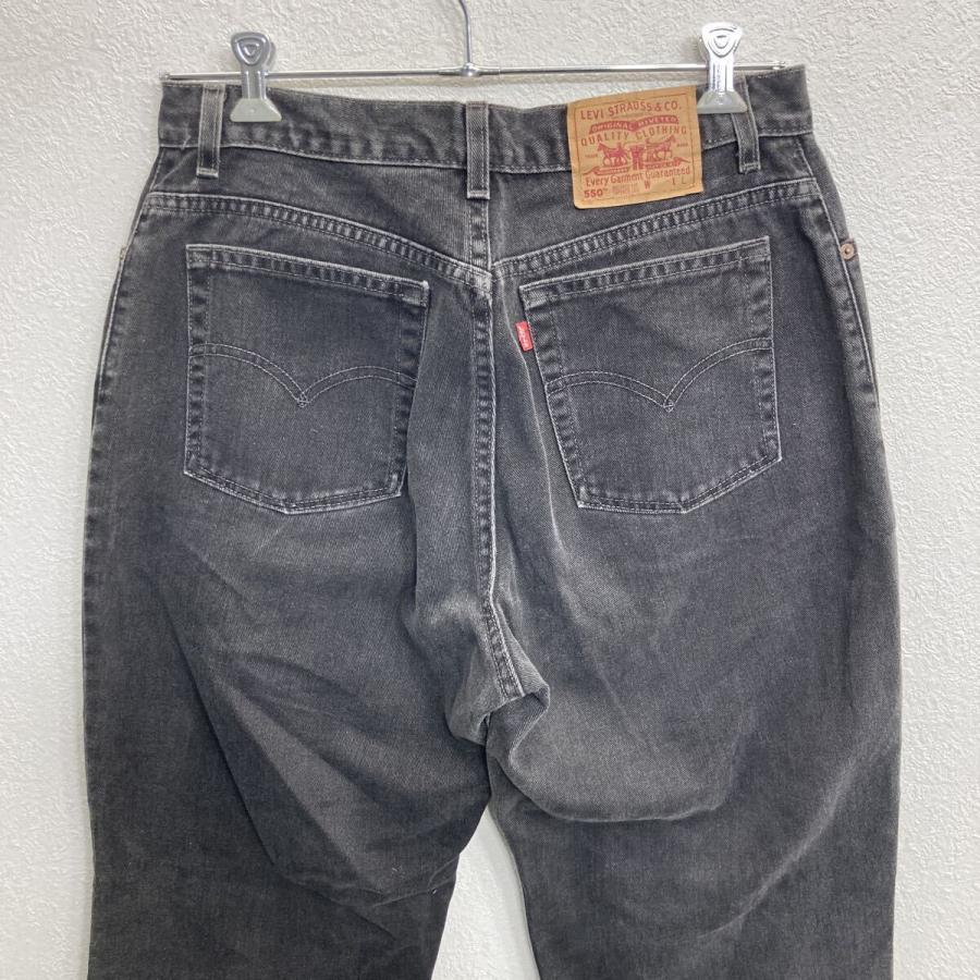 00s USA製 Levi's 550 デニムパンツ W32 ブラック リーバイス ジップ