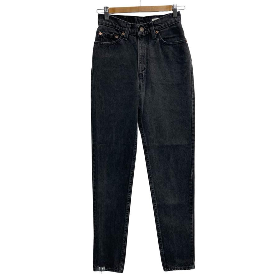 90s USA製 Levi's 512 レディース デニムパンツ W24 ブラック