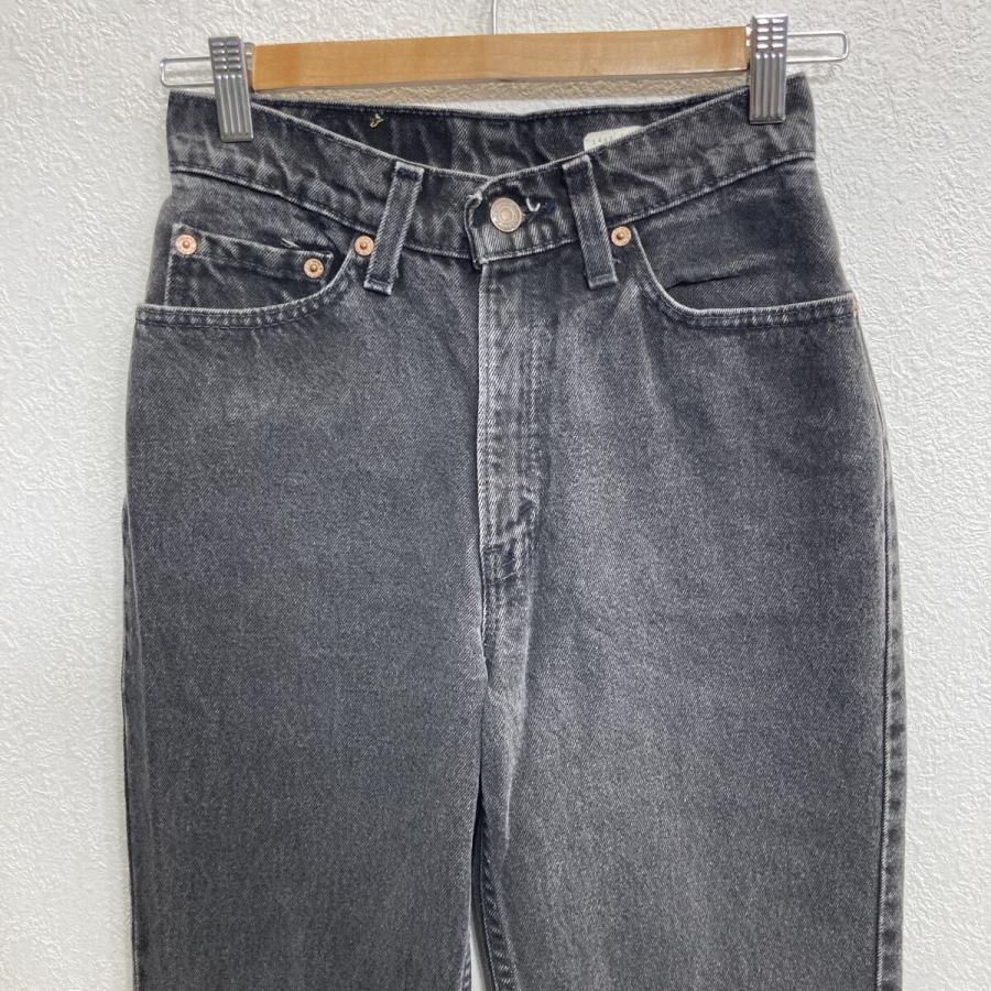 90s USA製 Levi's 512 レディース デニムパンツ W24 ブラック