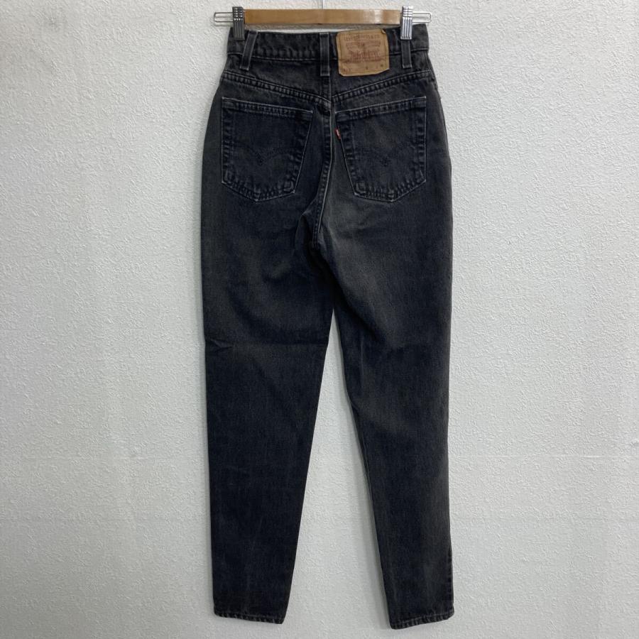 90s USA製 Levi's 512 レディース デニムパンツ W24 ブラック