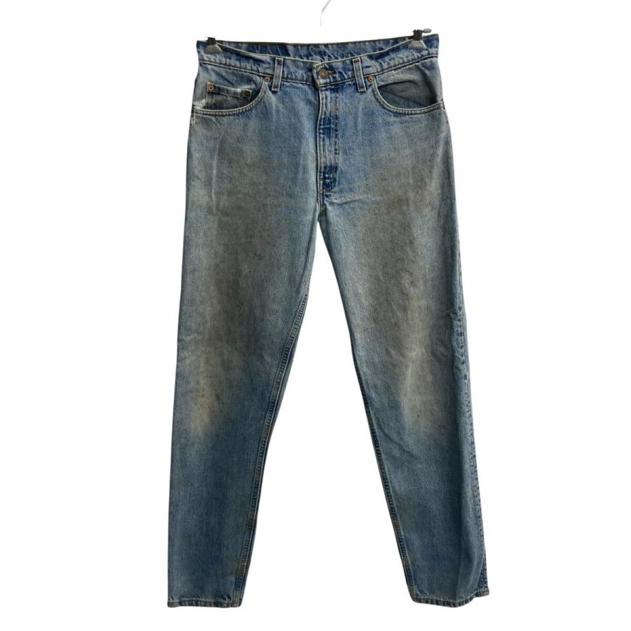 90s USA製 Levi's 550 デニムパンツ W34 ブルー リーバイス ジップ