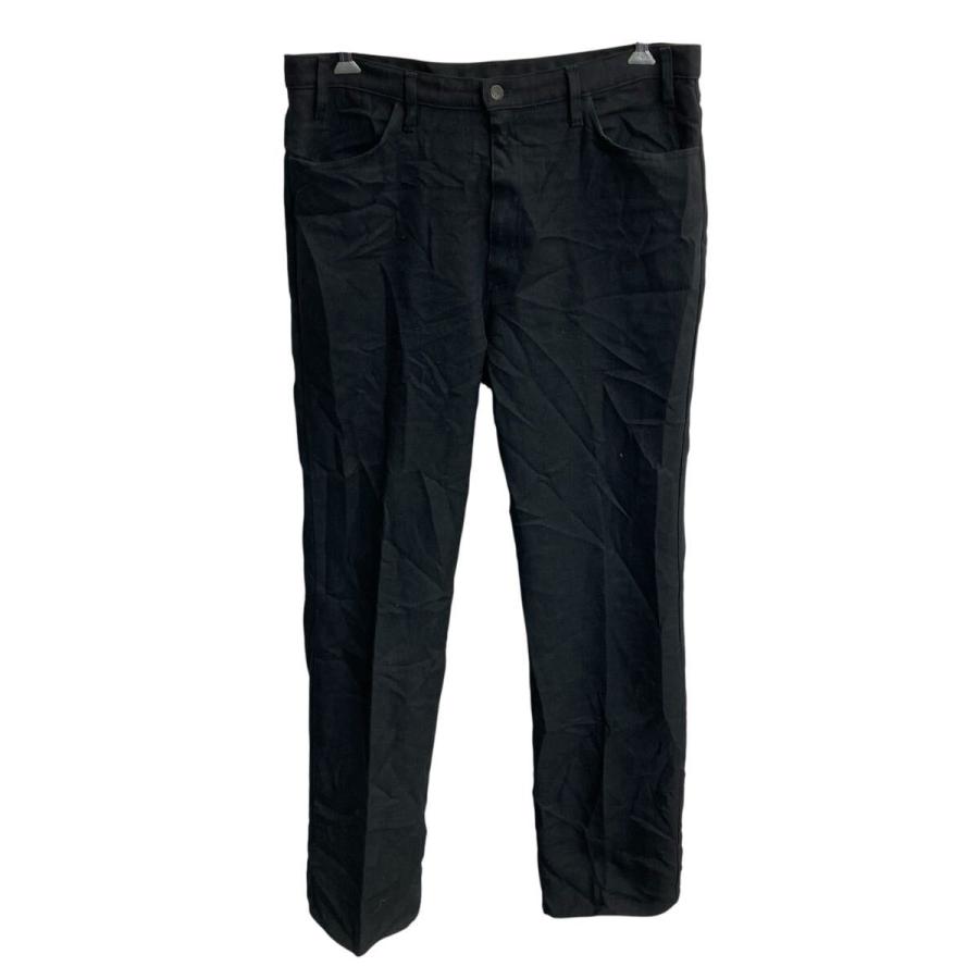 90s Levi's スタプレ スラックスパンツ XL〜 ブラック リーバイス