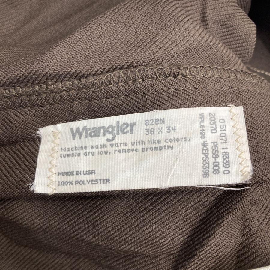 90s USA製 Wrangler ランチャー スラックスパンツ W38 ブラウン