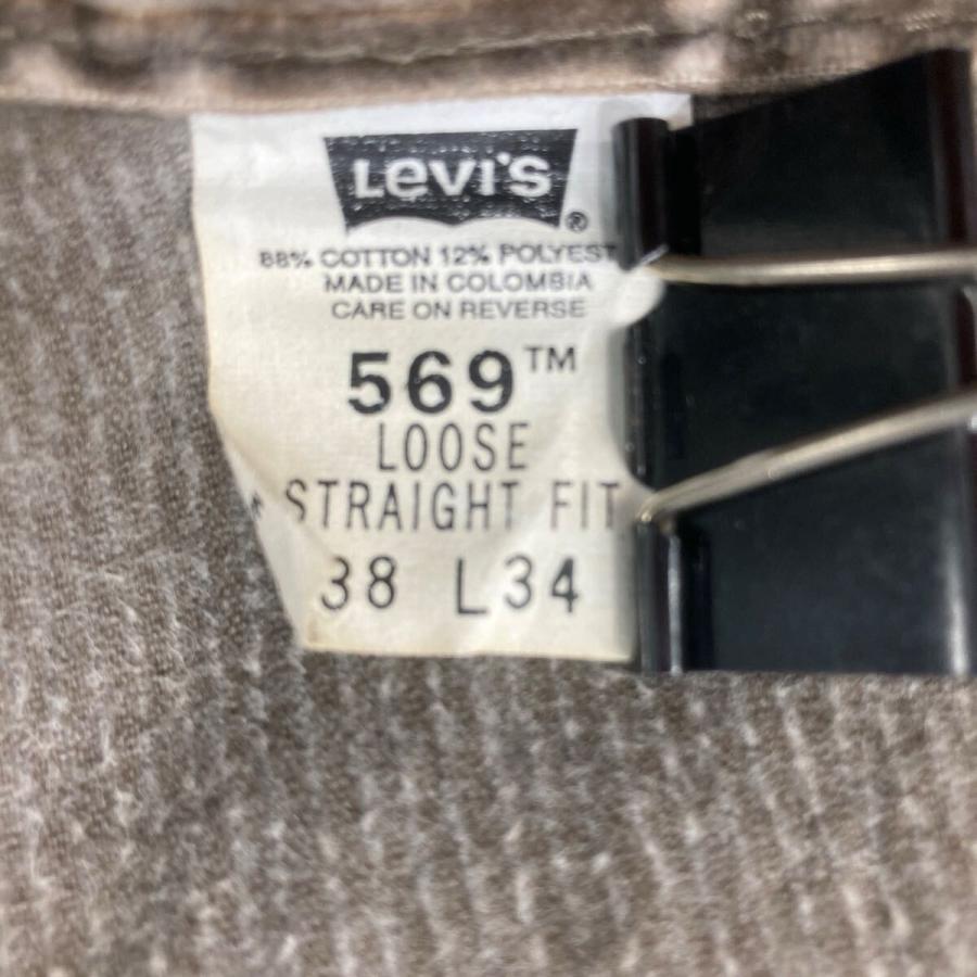 00s Levi's 569 コーデュロイパンツ W38 ブラウン リーバイス ジップ