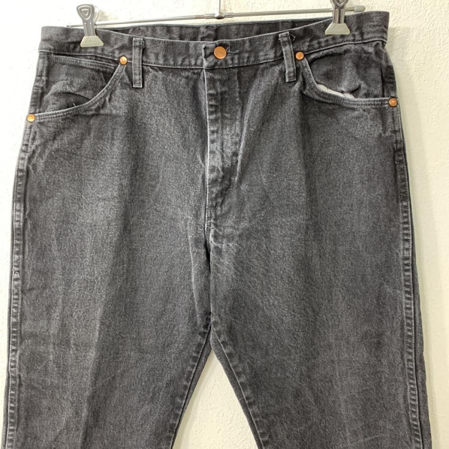 メキシコ製 Wrangler デニムパンツ W37 ブラック ラングラー ジップ