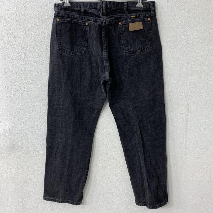 メキシコ製 Wrangler デニムパンツ W37 ブラック ラングラー ジップ