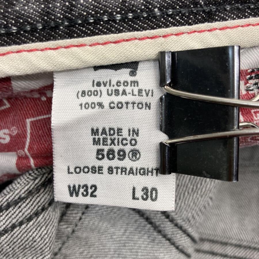 メキシコ製 Levi's 569 デニムパンツ W32 ブラック リーバイス ジップ