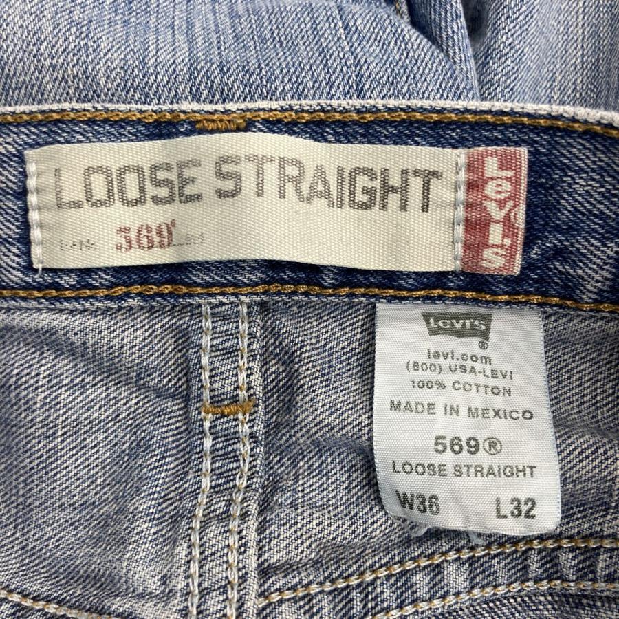 メキシコ製 Levi's 569 デニムパンツ W36 ブルー リーバイス ジップ