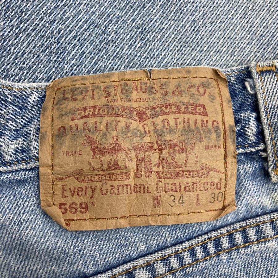 00s メキシコ製 Levi's 569 デニムパンツ W34 ブルー リーバイス