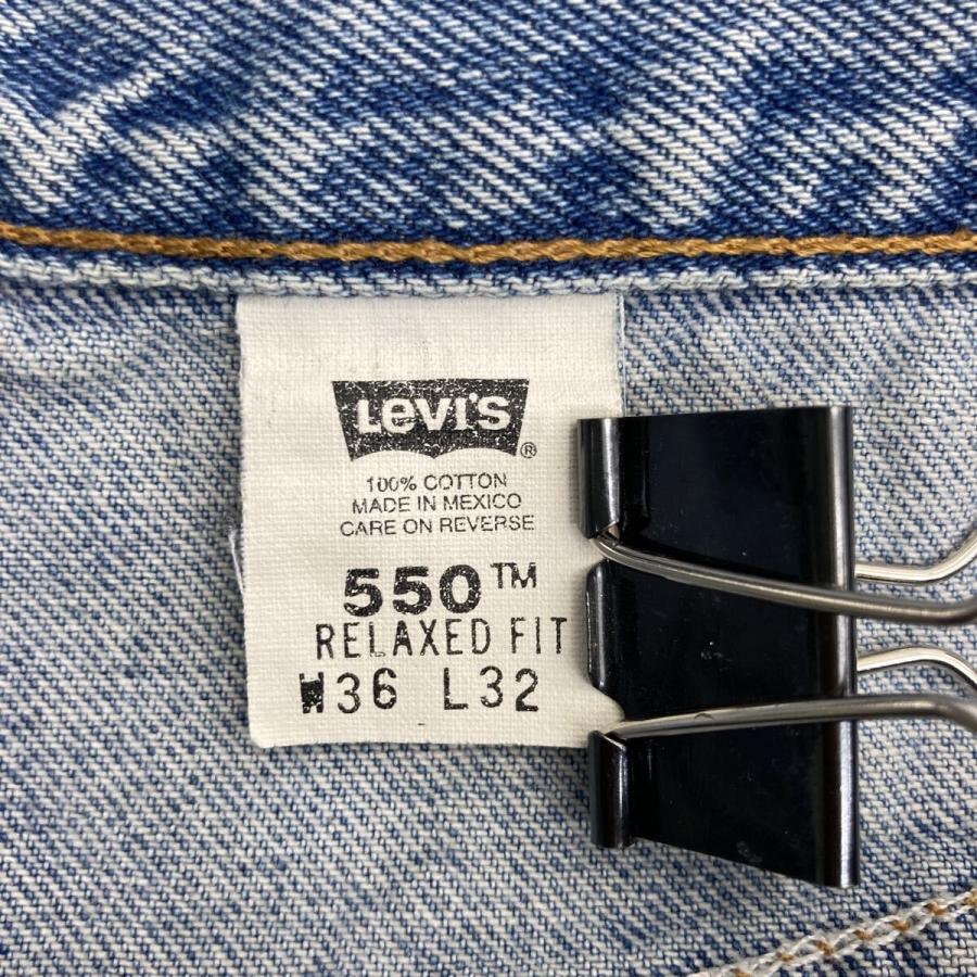 90s メキシコ製 Levi's 550 デニムパンツ W36 ライトブルー リーバイス