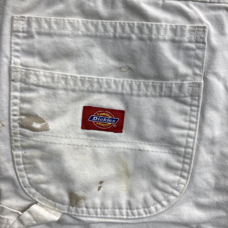Dickies ワーク ペインターパンツ W36 ホワイト ディッキーズ ジップ
