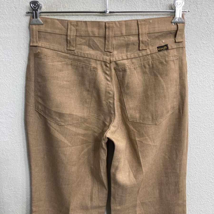 80s USA製 Wrangler ランチャー スラックスパンツ W30 ライトブラウン