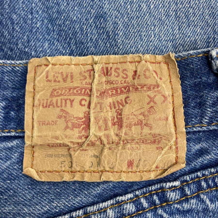 90s Levi's 501 デニムパンツ W42 ブルー リーバイス ボタンフライ