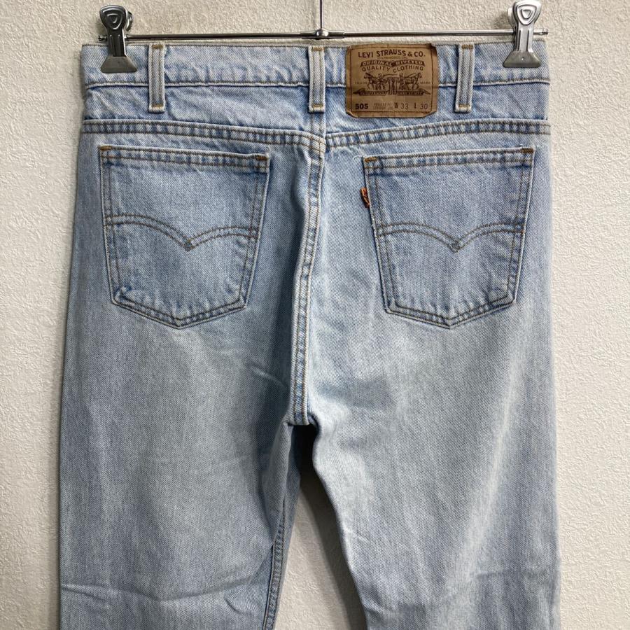 90s USA製 Levi's 505 デニムパンツ W33 ライトブルー リーバイス