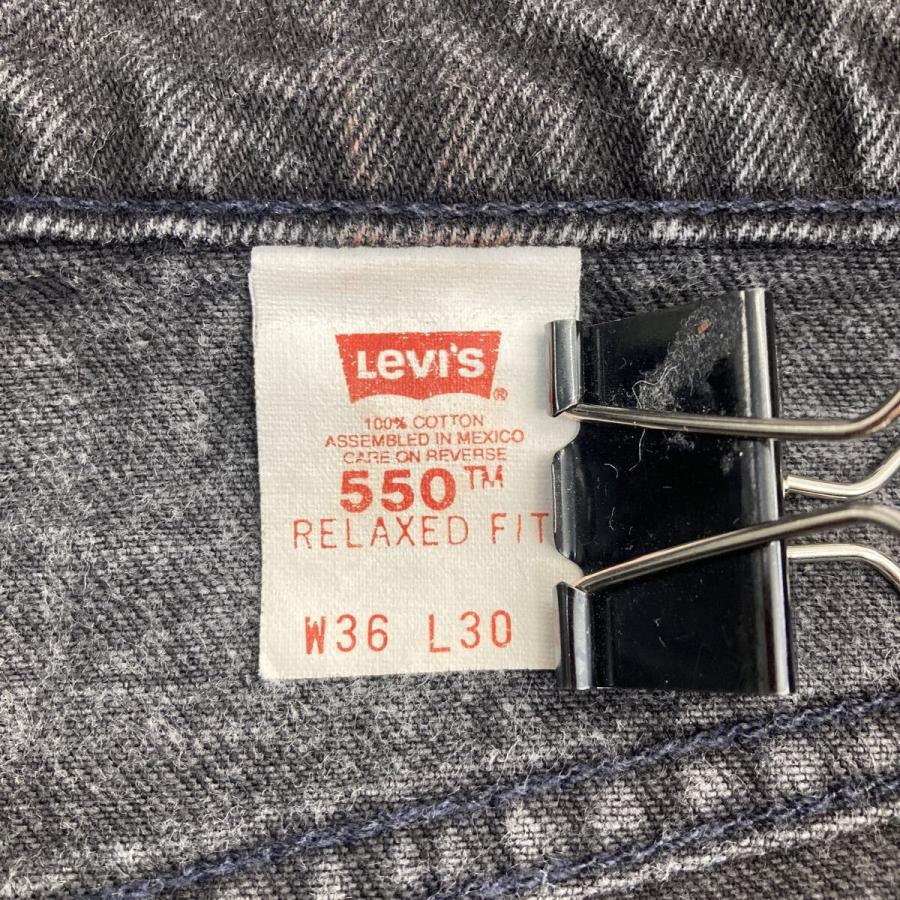 90s メキシコ製 Levi's 550 デニムパンツ W36 ブラック リーバイス