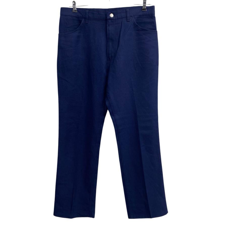 80s Wrangler ランチャー スラックスパンツ W34 ネイビー ラングラー