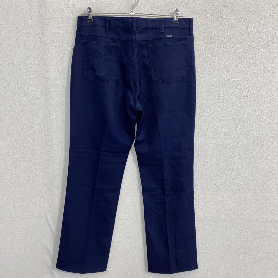 80s Wrangler ランチャー スラックスパンツ W34 ネイビー ラングラー
